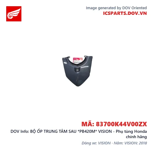 BỘ ỐP TRUNG TÂM SAU *PB420M* VISION - Phụ tùng Honda chính hãng