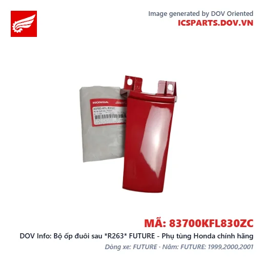Bộ ốp đuôi sau *R263* FUTURE - Phụ tùng Honda chính hãng
