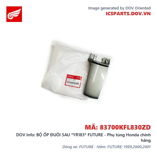 BỘ ỐP ĐUÔI SAU *YR183* FUTURE - Phụ tùng Honda chính hãng