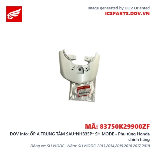 ỐP A TRUNG TÂM SAU*NHB35P* SH MODE - Phụ tùng Honda chính hãng