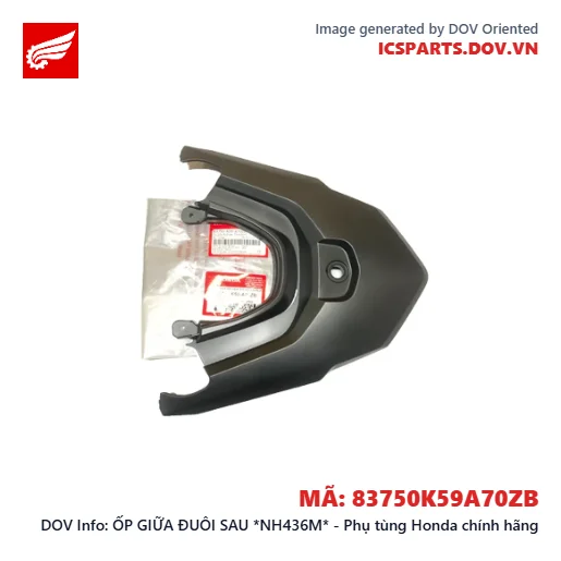 ỐP GIỮA ĐUÔI SAU *NH436M* - Phụ tùng Honda chính hãng