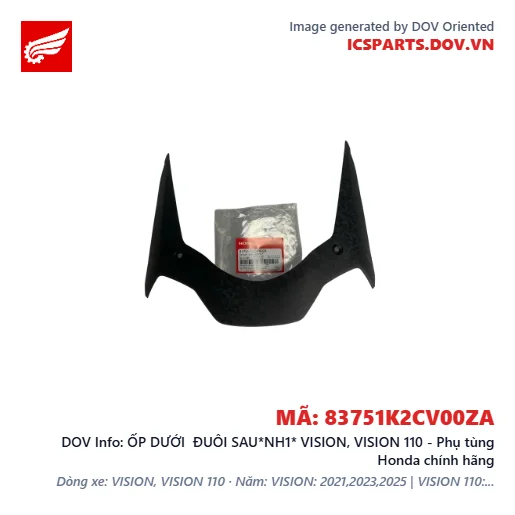 ỐP DƯỚI ĐUÔI SAU*NH1* VISION, VISION 110 - Phụ tùng Honda chính hãng