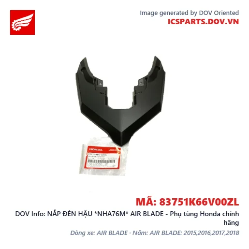 NẮP ĐÈN HẬU *NHA76M* AIR BLADE - Phụ tùng Honda chính hãng