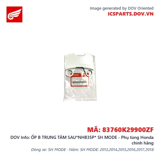 ỐP B TRUNG TÂM SAU*NHB35P* SH MODE - Phụ tùng Honda chính hãng