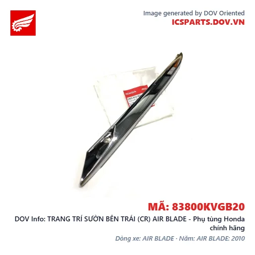TRANG TRÍ SƯỜN BÊN TRÁI (CR) AIR BLADE - Phụ tùng Honda chính hãng