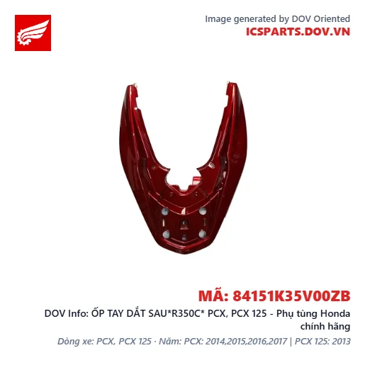ỐP TAY DẮT SAU*R350C* PCX, PCX 125 - Phụ tùng Honda chính hãng