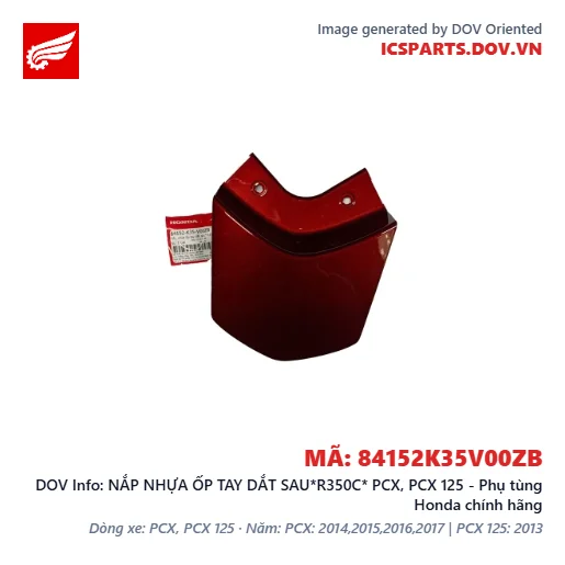 NẮP NHỰA ỐP TAY DẮT SAU*R350C* PCX, PCX 125 - Phụ tùng Honda chính hãng