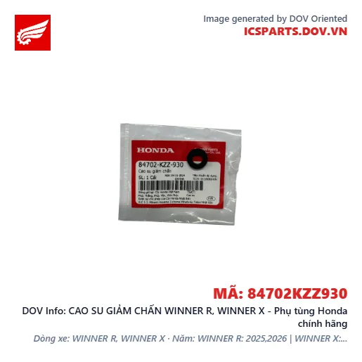 CAO SU GIẢM CHẤN WINNER R, WINNER X - Phụ tùng Honda chính hãng