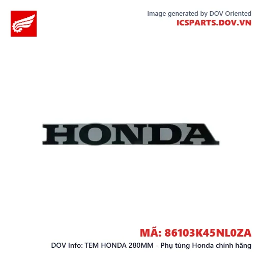TEM HONDA 280MM - Phụ tùng Honda chính hãng