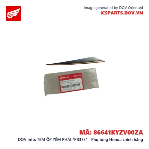 TEM ỐP YẾM PHẢI *PB373* - Phụ tùng Honda chính hãng