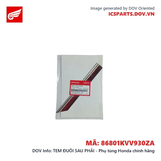 TEM ĐUÔI SAU PHẢI - Phụ tùng Honda chính hãng