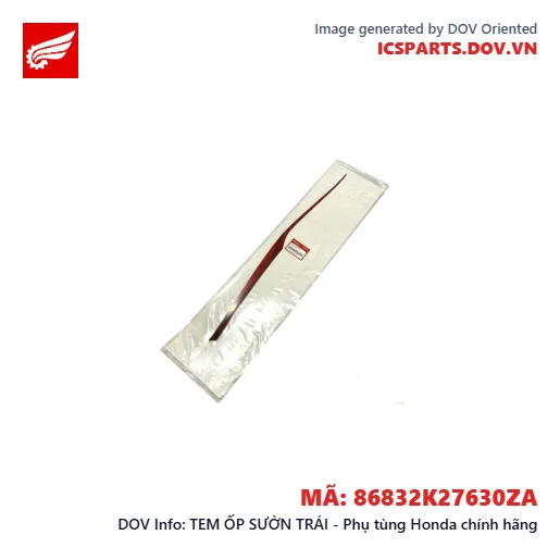 TEM ỐP SƯỜN TRÁI - Phụ tùng Honda chính hãng