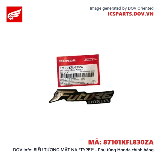 BIỂU TƯỢNG MẶT NẠ *TYPE1* - Phụ tùng Honda chính hãng