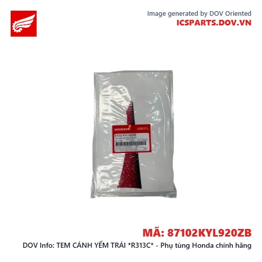 TEM CÁNH YẾM TRÁI *R313C* - Phụ tùng Honda chính hãng