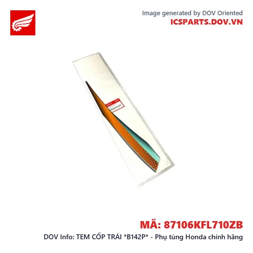 TEM CỐP TRÁI *B142P* - Phụ tùng Honda chính hãng