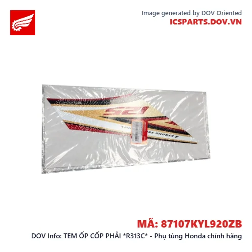 TEM ỐP CỐP PHẢI *R313C* - Phụ tùng Honda chính hãng