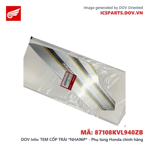TEM CỐP TRÁI *NHA96P* - Phụ tùng Honda chính hãng