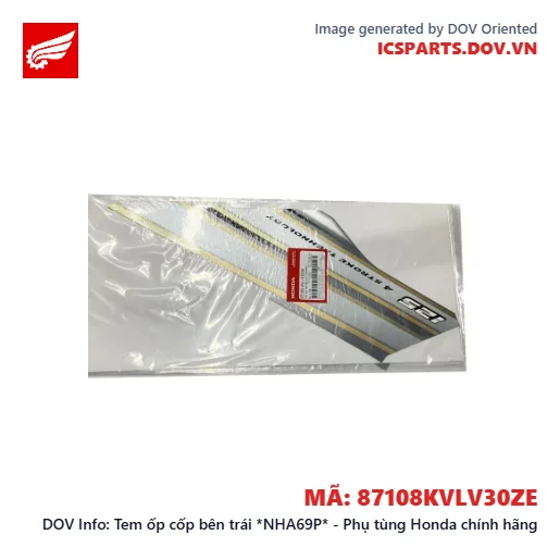 Tem ốp cốp bên trái *NHA69P* - Phụ tùng Honda chính hãng