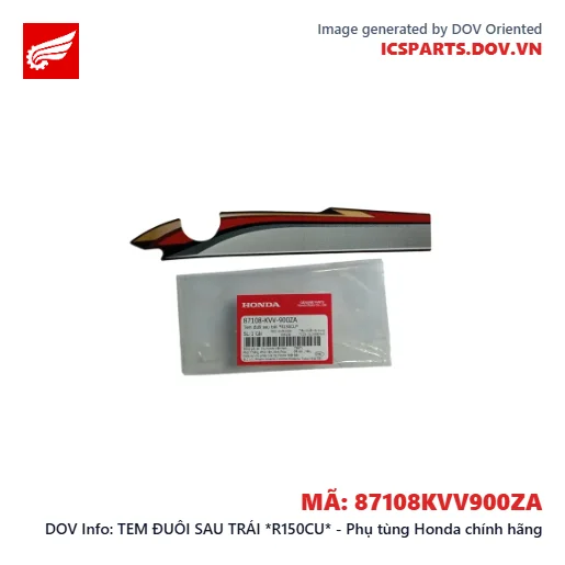 TEM ĐUÔI SAU TRÁI *R150CU* - Phụ tùng Honda chính hãng