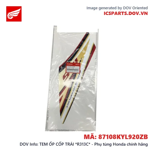 TEM ỐP CỐP TRÁI *R313C* - Phụ tùng Honda chính hãng