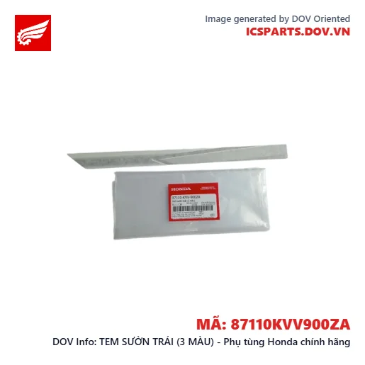 TEM SƯỜN TRÁI (3 MÀU) - Phụ tùng Honda chính hãng