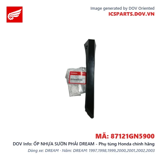 ỐP NHỰA SƯỜN PHẢI DREAM - Phụ tùng Honda chính hãng