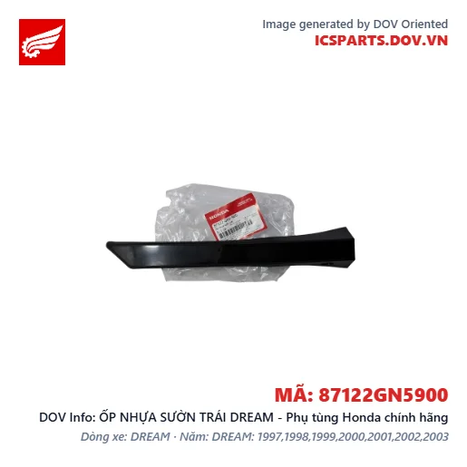 ỐP NHỰA SƯỜN TRÁI DREAM - Phụ tùng Honda chính hãng