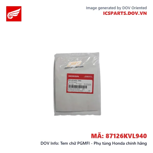 Tem chữ PGMFI - Phụ tùng Honda chính hãng