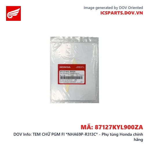 TEM CHỮ PGM FI *NHA69P-R313C* - Phụ tùng Honda chính hãng