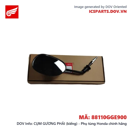 CỤM GƯƠNG PHẢI (kiếng) - Phụ tùng Honda chính hãng
