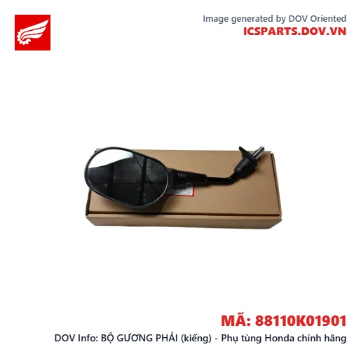 BỘ GƯƠNG PHẢI (kiếng) - Phụ tùng Honda chính hãng