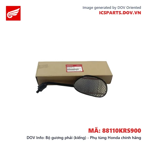 Bộ gương phải (kiếng) - Phụ tùng Honda chính hãng