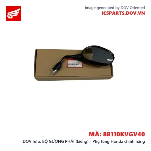 BỘ GƯƠNG PHẢI (kiếng) - Phụ tùng Honda chính hãng