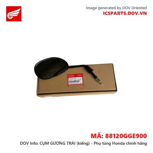 CỤM GƯƠNG TRÁI (kiếng) - Phụ tùng Honda chính hãng