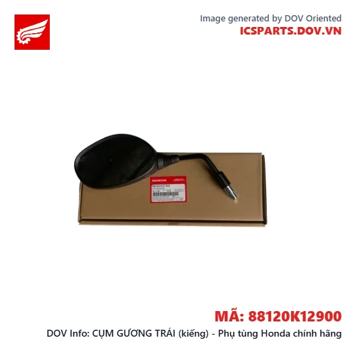 CỤM GƯƠNG TRÁI (kiếng) - Phụ tùng Honda chính hãng