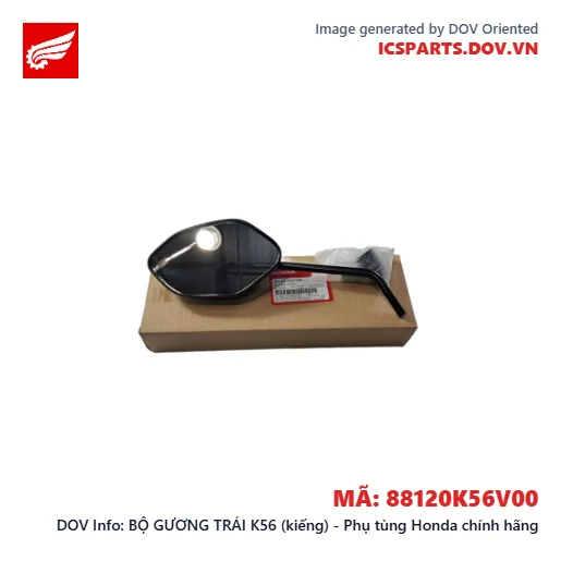 BỘ GƯƠNG TRÁI K56 (kiếng) - Phụ tùng Honda chính hãng