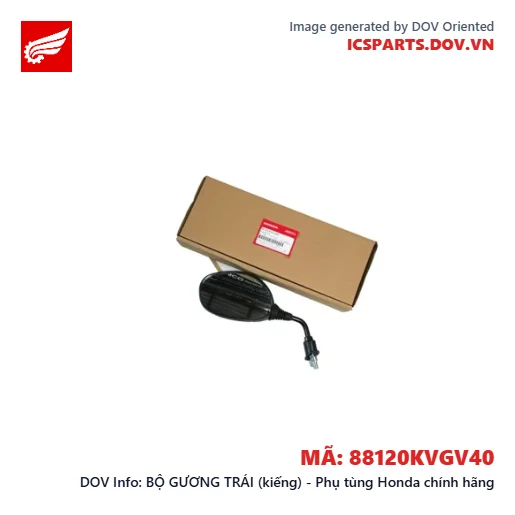 BỘ GƯƠNG TRÁI (kiếng) - Phụ tùng Honda chính hãng