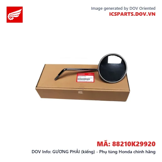 GƯƠNG PHẢI (kiếng) - Phụ tùng Honda chính hãng