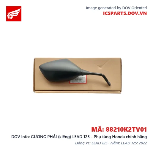 GƯƠNG PHẢI (kiếng) LEAD 125 - Phụ tùng Honda chính hãng