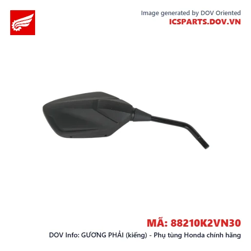 GƯƠNG PHẢI (kiếng) - Phụ tùng Honda chính hãng