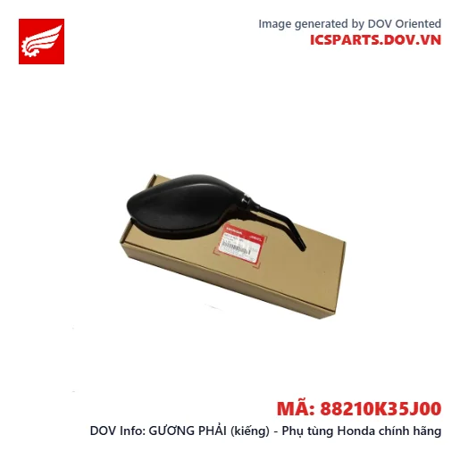 GƯƠNG PHẢI (kiếng) - Phụ tùng Honda chính hãng