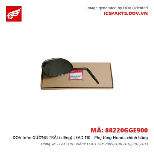 GƯƠNG TRÁI (kiếng) LEAD 110 - Phụ tùng Honda chính hãng