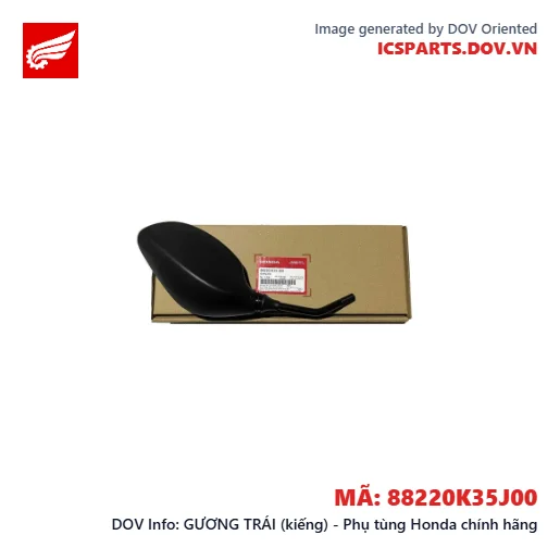 GƯƠNG TRÁI (kiếng) - Phụ tùng Honda chính hãng