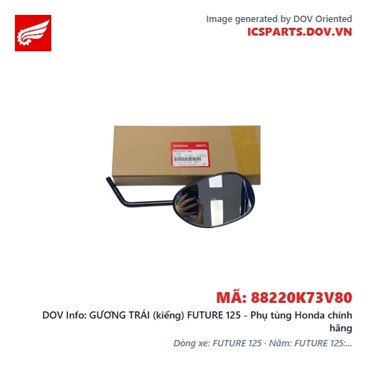 GƯƠNG TRÁI (kiếng) FUTURE 125 - Phụ tùng Honda chính hãng