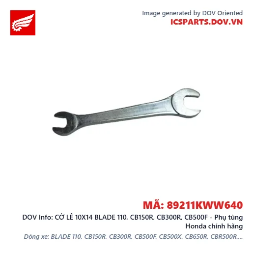 CỜ LÊ 10X14 BLADE 110, CB150R, CB300R, CB500F - Phụ tùng Honda chính hãng