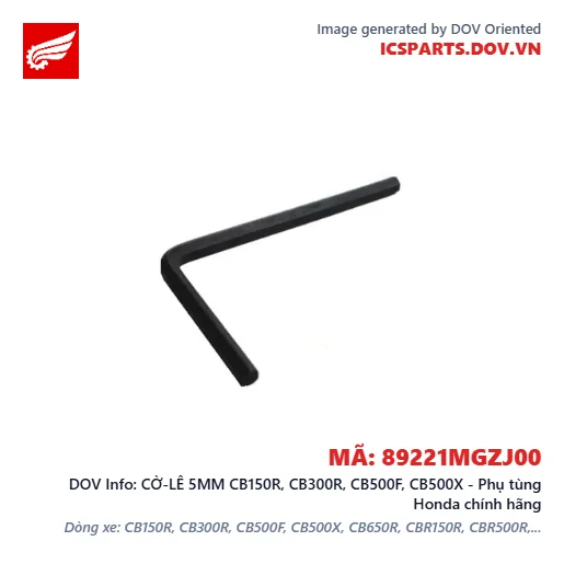 CỜ-LÊ 5MM CB150R, CB300R, CB500F, CB500X - Phụ tùng Honda chính hãng
