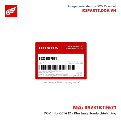 Cờ lê 12 - Phụ tùng Honda chính hãng