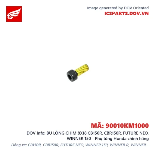 BU LÔNG CHÌM 8X18 CB150R, CBR150R, FUTURE NEO, WINNER 150 - Phụ tùng Honda chính hãng