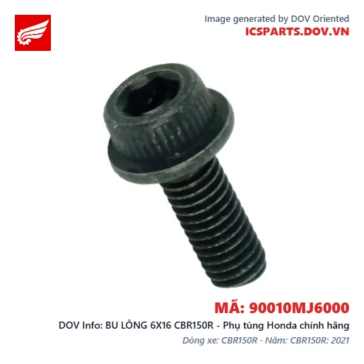 BU LÔNG 6X16 CBR150R - Phụ tùng Honda chính hãng
