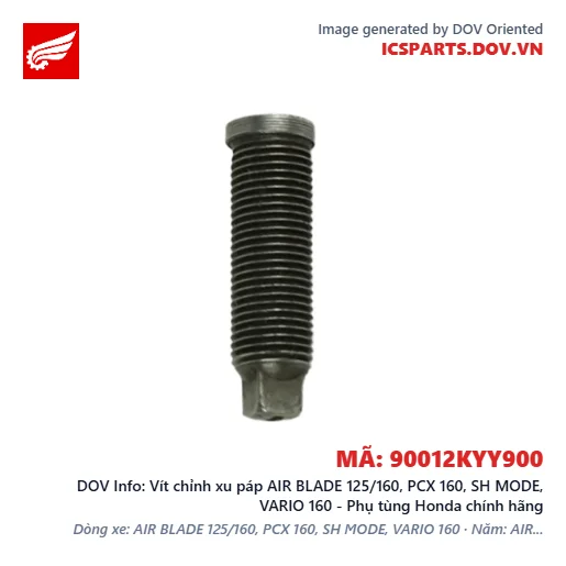Vít chỉnh xu páp AIR BLADE 125/160, PCX 160, SH MODE, VARIO 160 - Phụ tùng Honda chính hãng